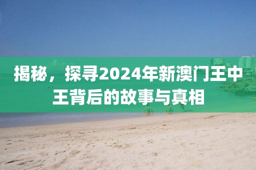 2024年新澳门王中王资料