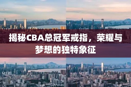 揭秘CBA总冠军戒指，荣耀与梦想的独特象征