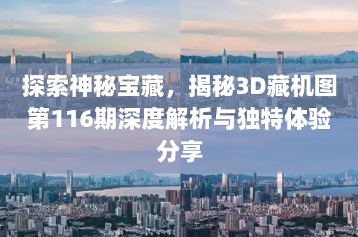 探索神秘宝藏，揭秘3D藏机图第116期深度解析与独特体验分享