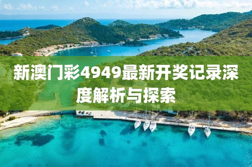 新澳门彩4949最新开奖记录深度解析与探索