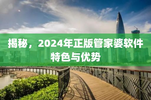 2024年正版管家婆软件特色