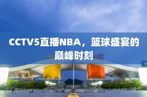 CCTV5直播NBA，篮球盛宴的巅峰时刻