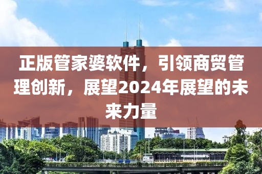 2024年正版管家婆软件